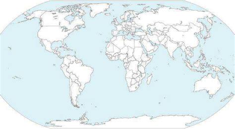 Printable Outline Map Of The World 25 High Quality Free World Map