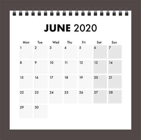 June 2020 Desk Calendar Calendar Printables Calendar Word Calendar