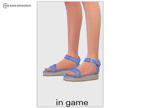 The Sims Resource Espadrille Platform Sandals S192