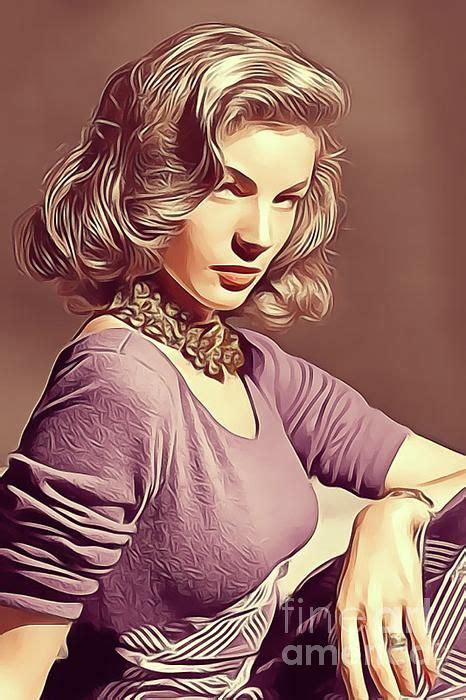 Lauren Bacall Vintage Actress By Esoterica Art Agency In 2021 Vargas