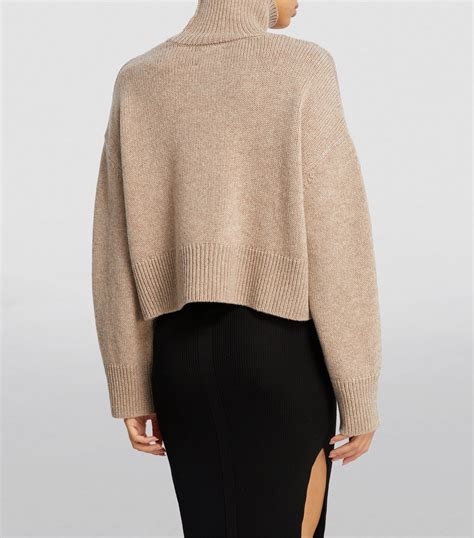 Anine Bing Beige Cashmere Camilia Sweater Harrods Uk