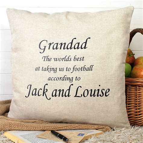 Maybe you would like to learn more about one of these? grandad birthday present cushion by bags not war ...