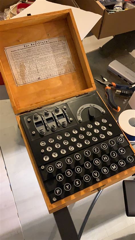 Enigma Machine Replica Von Sergio Morales Kostenloses Stl Modell