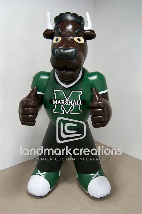 Marshall University Marco The Bull Inflatable College Mascot
