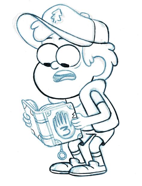 Gravity Falls Dipper Drawing