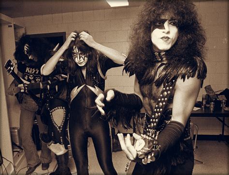 Kiss Backstage Circa 1975 Hot Band Ace Frehley Kiss Band