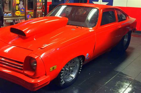 1974 CHEVY VEGA HOT ORANGE DRAG RACE CAR For Sale