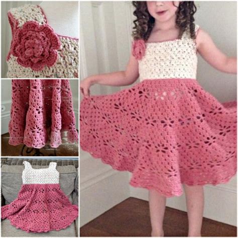 16 Cute Crochet Girls Dresses With Patterns