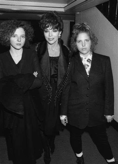 Joan Collins Shares Rare Photo With Her Two Daughters