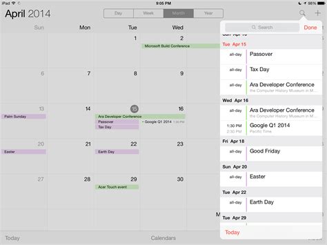 How To Display Your Calendar Events As List View In Ios 71