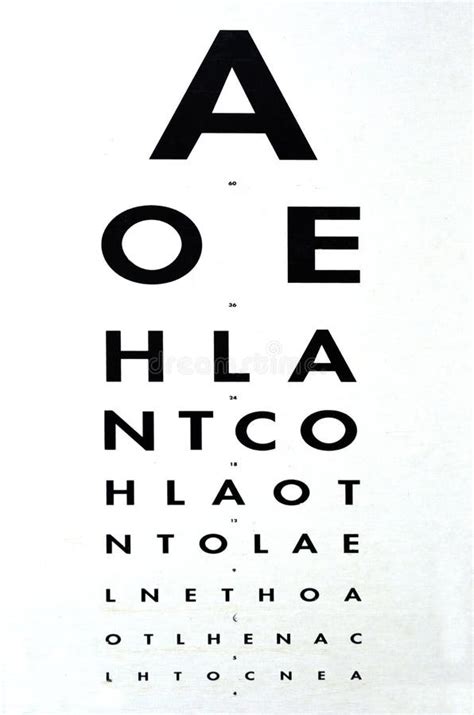 Eye Examination Snellen Chart Stock Photo Image Of Diseases Focus