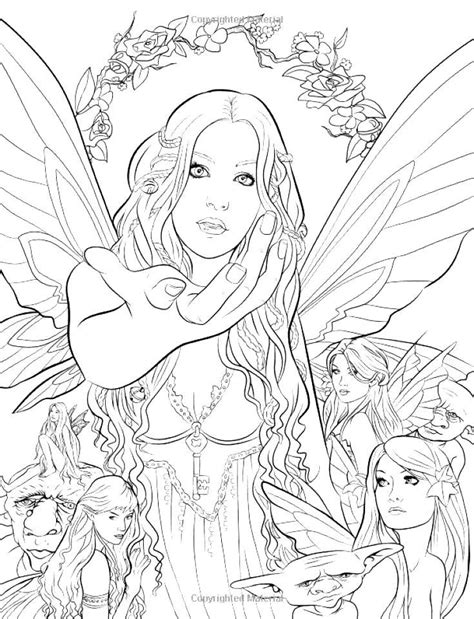 Elves Fairy Coloring Pages Free Printable Coloring Pages