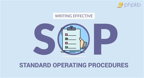 How To Write Good Standard Operating Procedures Sop