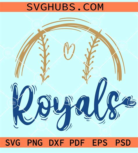 Royals Mascot Svg Kc Royals Svg Mlb Kansas City Royal Svg
