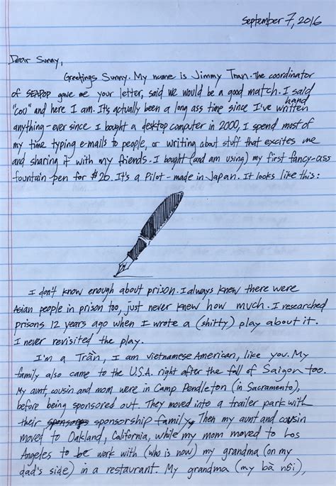 When you write an inmate a personal letter, it is a gesture they will truly treasure. Letters to California Prisoner #1 - The Thirsty: Southeast ...
