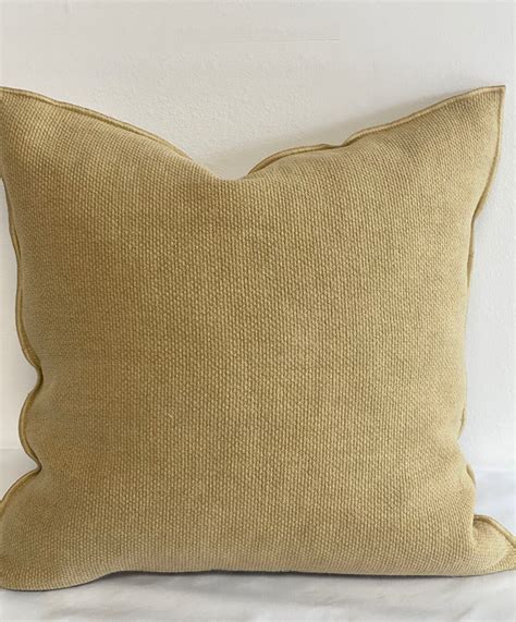 Gold European Linen Accent Pillow Etsy