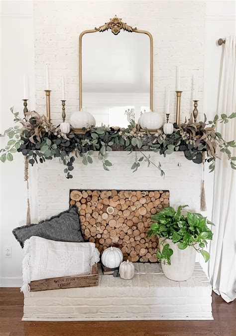 Anthropologie Mirror Dupe Fall Mantel Reveal Bless This Nest