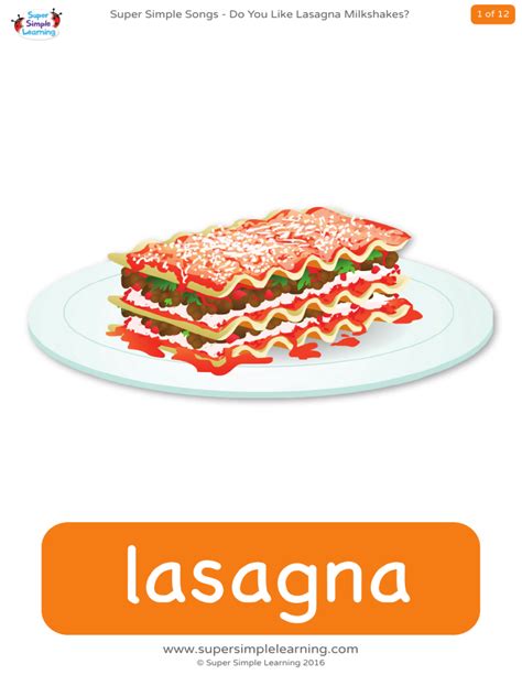 Do You Like Lasagna Milkshakes Flashcards