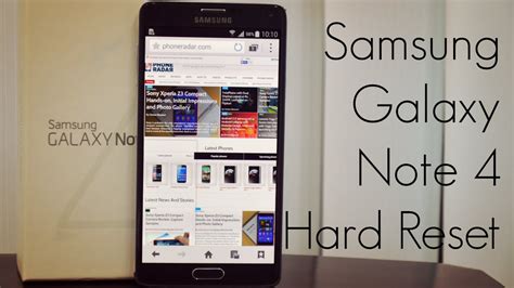 How To Hard Reset Samsung Galaxy Note 4 When Forgot Android Pin Youtube
