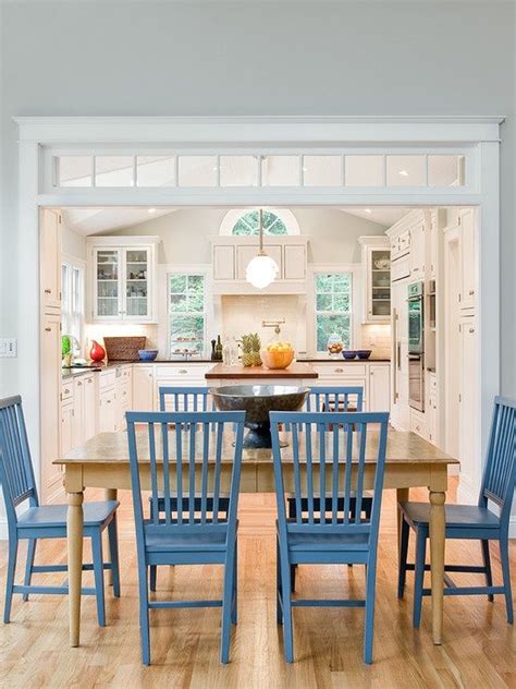 The decor style will play much to show how one space supports each other in its design. Home Again, Home Again | Kitchen dining room combo layout ...