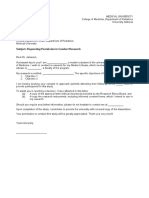 Do you need to seek permission to do something that is not allowed under normal circumstances? Permission Letter to Conduct Survey | Thesis | Science