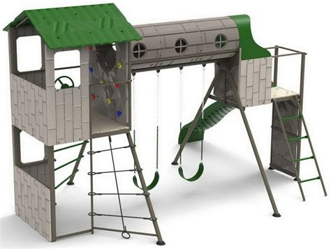 Lifetime Outdoor Playset Jungle Gym Swing Set Tunnel