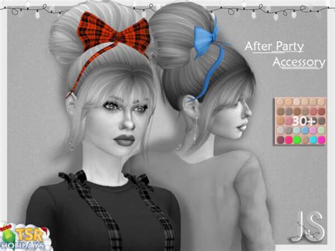 After Party Hair Accessory By Javasims From Tsr • Sims 4 Downloads