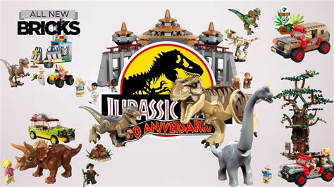 Lego Jurassic Park 30th Anniversary Compilation Speed Build Of All Sets Brick Finds And Flips