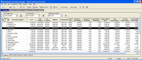 Fixed Assets Register In Excel Template Free