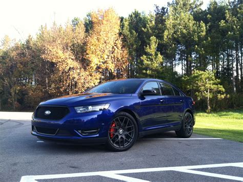 2013 Deep Impact Blue Ford Taurus Sho Non Pp Pictures