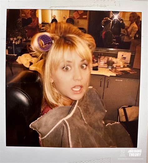 See Kaley Cuocos Rare Candid Polaroids From The Set Of The Big Bang