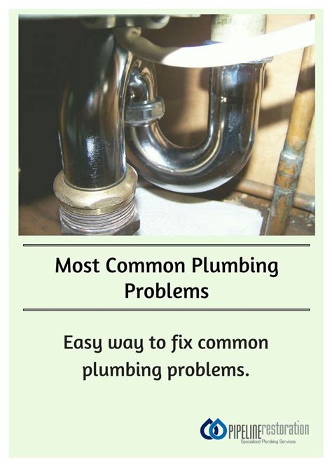 To read up on more causes as to why. 4 Most Common Plumbing Problems and Repair Tips | Plumbing ...