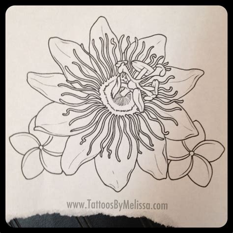 passion flower tattoo outline - Google Search | Passion flower, Flower tattoo drawings, Passion ...