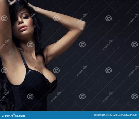 Beautiful Brunette Woman Stock Photo Image Of Cosmetic