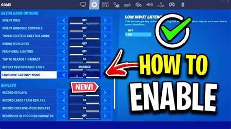 How To Enable New Low Latency Mode In Fortnite Pc Console Youtube