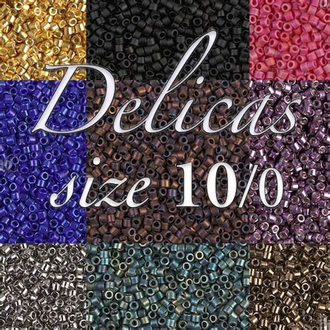 1000 Seed Beads 110 Miyuki Delica Glass Seed Beads For Etsy