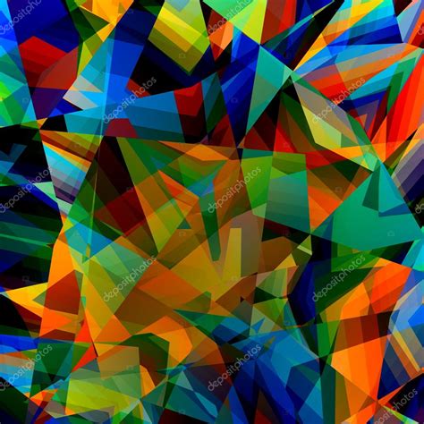 Colorful Geometric Background Abstract Triangular Pattern