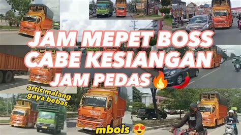 Cabe Kesiangan Jam Panas Full Nyalip Nyalip Di Lintas Sumatra