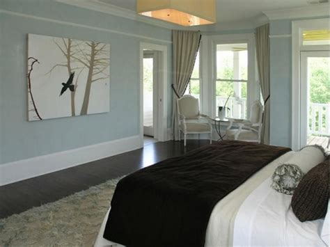 Master bedroom inspiration for a french country dark wood floor, brown floor and tray ceiling bedroom remodel in houston with beige walls neutral with. Relaxing Bedroom Colors Interior Design | Calming bedroom ...