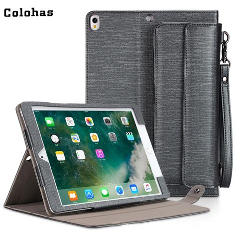 Smart Case Cover For Ipad Pro 105 Inch Pu Leather Stand Protector Shell With External Pouch For