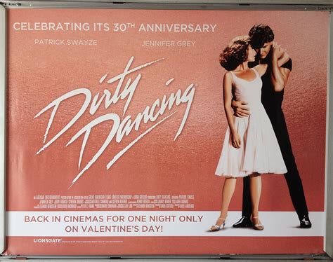 Favouritefilm Cinema Poster Dirty Dancing 1987 2017 Rerelease Quad