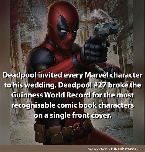 Deadpool Fact Funsubstance Marvel Facts Superhero Facts Deadpool