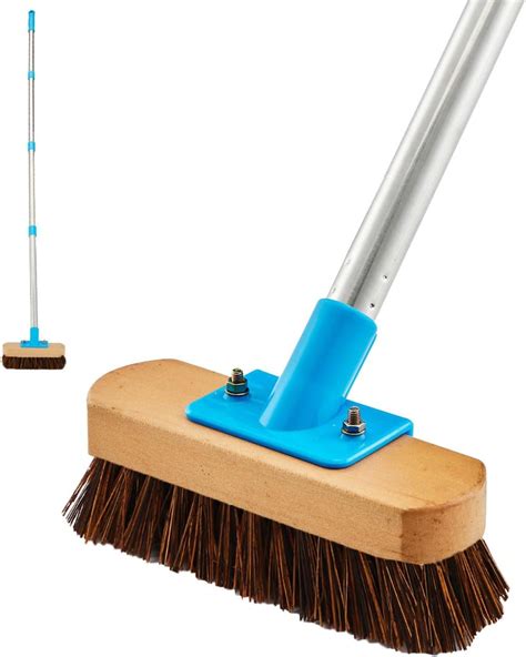 Amazon Yonill Stainless Steel Deck Scrub Brush With Long Handle