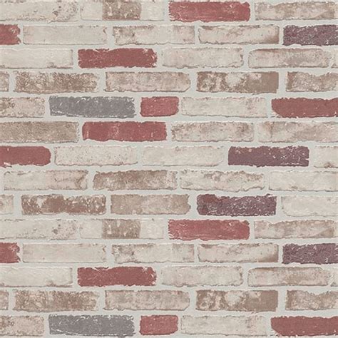 Erismann Brix Brick Wall Pattern Faux Effect Wallpaper 6703 13 Cream
