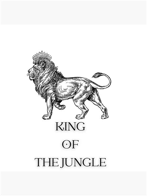 king of the jungle sticker for sale by flexmarketplace redbubble