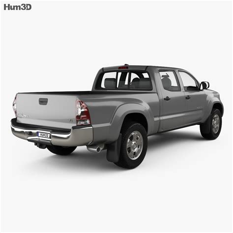 I use 2 cargo nets, placed left to right, across the bed to hold cargo that is stacked higher. Toyota Tacoma Double Cab Long Bed 2011 3D model - Vehicles ...