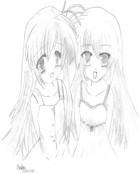 Cute Anime Twins By Yuuki Chan Love On Deviantart