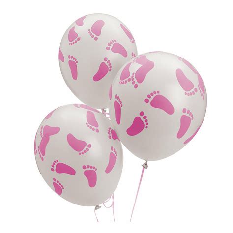 Fill up a room with helium and table top balloons for your party or celebration. 24 Baby Shower Decorations Latex BALLOONS PINK GIRL BABY ...