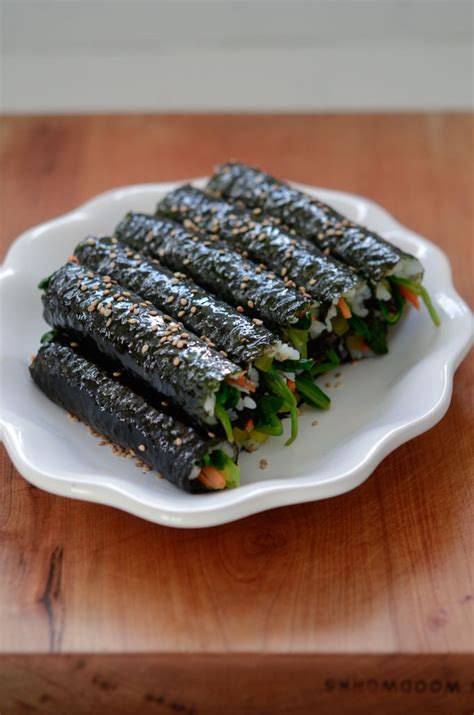 Kimbap Recipe Korean Seaweed Rice Rolls Beyond Kimchee Recipe