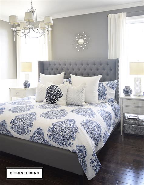 Look at this fabulous royal blue velvet. NEW MASTER BEDROOM BEDDING - CITRINELIVING